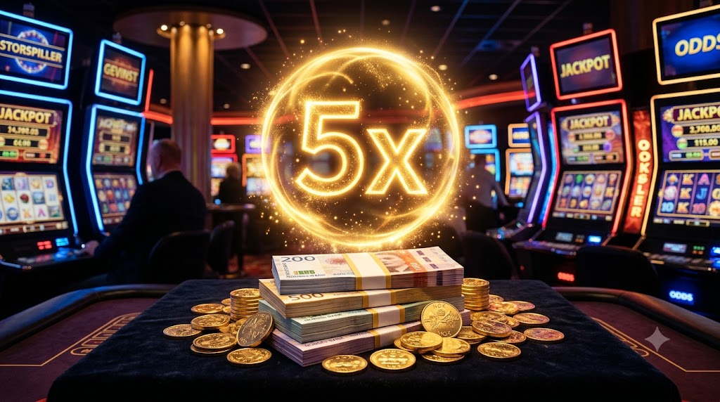 500% casino bonus: Slik mangedobler du innskuddet ditt på norske nettcasinoer